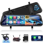 9.66 inch Rear View Mirror Camera - Wireless Apple Carplay & Android Auto - 1.