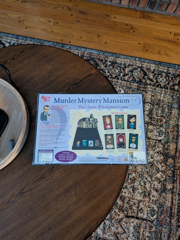 Juego Murder Mystery Mansion: University Games, Edición 2008 (Nuevo y Precintado) Foto 2 de 4