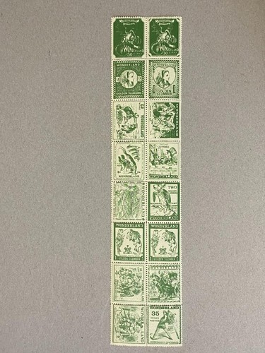 GERALD KING "WUNDERLAND" FANTASY BRIEFMARKEN - 16ER BLOCK