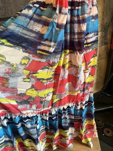 PO Beautiful Lane Bryant Multi Colored Strapless Lined Maxi Sundress SZ 22/24 - Picture 6 of 10