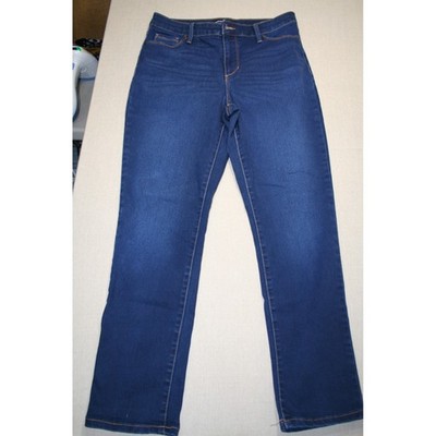 J.Brand Womens Mid Rise Straight Leg Jeans Dark Indigo Blue Denim 29