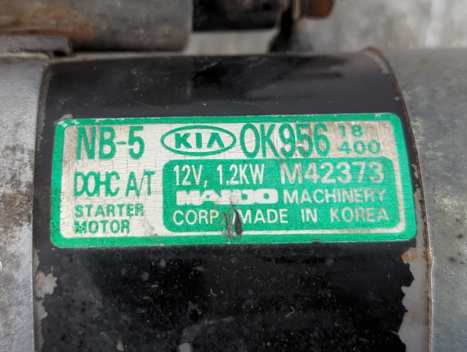 Motor de arranque de coche Kia Sephia 1995-2001 OEM TRJT4 Foto 2 de 4