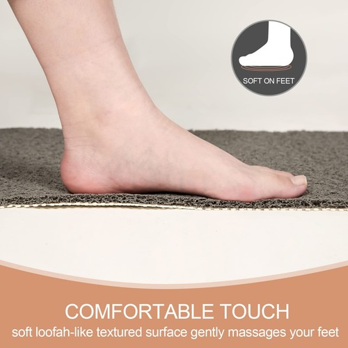 Anti Slip Shower Mats, 17'' x 30'' Non Slip Bath Mat for Inside Shower, Bath ... - Picture 6 of 7