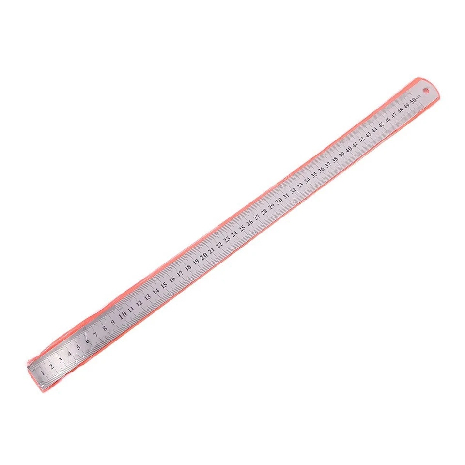 2pc 6" Pocket Metal Steel Measuring Scale Ruler Set Metric & SAE 1/2" Wide - Image 4 of 4