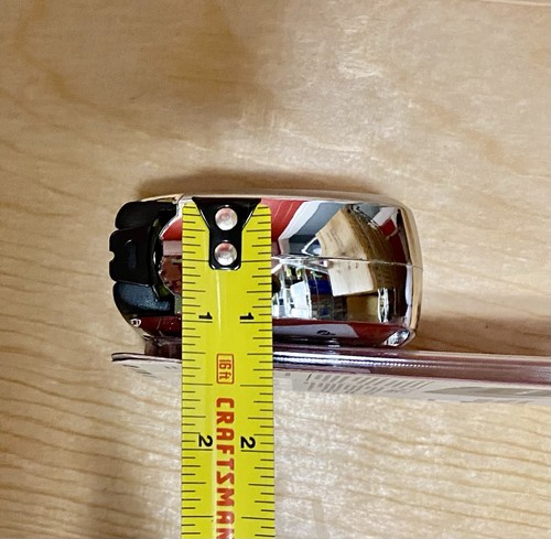Craftsman 16ft Tape Measure, Chrome, Automatic Locking Blade CMHT37356 - Picture 3 of 3