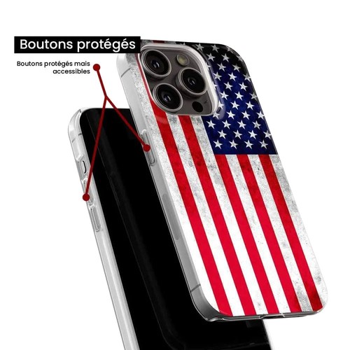 Coque en silicone imprimée compatible Xiaomi Redmi 9C Drapeau USA - Photo 6 sur 6