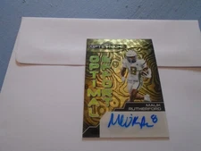 MALIK RUTHERFORD 2024 Leaf Optichrome Optimal Effort GOLD Auto #1/1 GEORGIA TECH