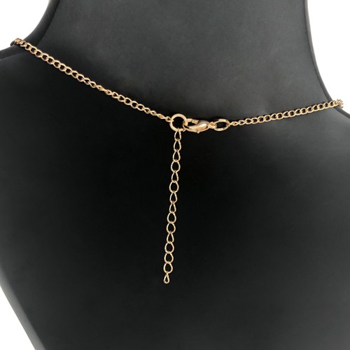 Women Gold Tone Arrow Charm Triangle Pendant Dainty Chain Necklace Alloy Jewelry - Picture 4 of 4