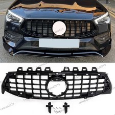 For Mercedes CLA W118 Panamericana GT Style Front Grill Grille Gloss Black 2019+
