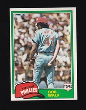 1981 Topps Bob Walk #494 Philadelphia Phillies