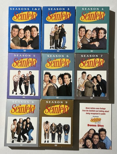 SET BESTEHEND AUS 8 BOXSETS: Seinfeld - DIE KOMPLETTE SERIE - Staffel 1-9 - DVD plus Bonus