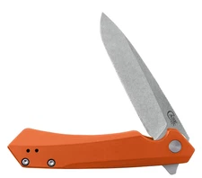 Case xx Knives Kinzua 64696 Frame Lock S35VN Steel Orange Aluminum Pocket Knife