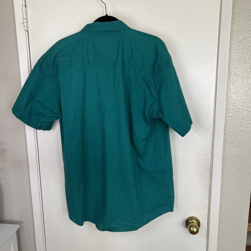 Faded Glory Dress Shirt Short-Sleeve Jade Mens Large - Imagen 4 de 7