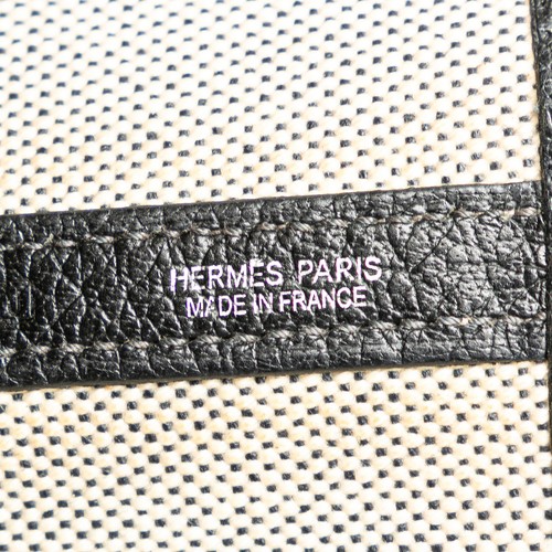 Authenticated Hermès Toile and Negonda Garden Party 36 Gray - Picture 5 of 13