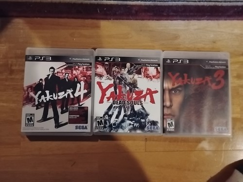 Yakuza PS3 Dead Souls, Yakuza 3, Yakuza 4, (CIB), Collection