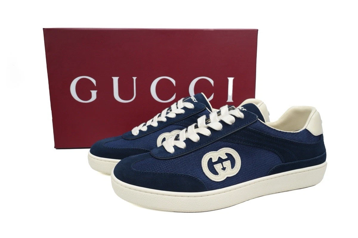 Chaussures de conseil mode décontractées homme Gucci bleu US taille 9 neuves