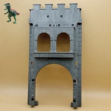 Playmobil front gate-dragon castle-entrance facade-medieval-system x