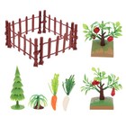 1 Set Simulated Fence Tree Micro Landscape Decor Garden Farm Fence Decoration