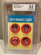 1963 Topps Pete Rose Rookie Stars #537 Cincinnati Reds BVG 5.5 EX