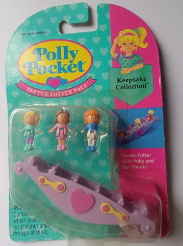 Vintage 1993 Blue Bird Polly Pocket Teeter Totter Pals New