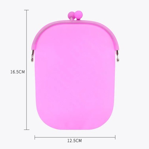 Silicone Cosmetic Bag Multi-use Coin Purse Portable Storage Pouch - Picture 2 of 17