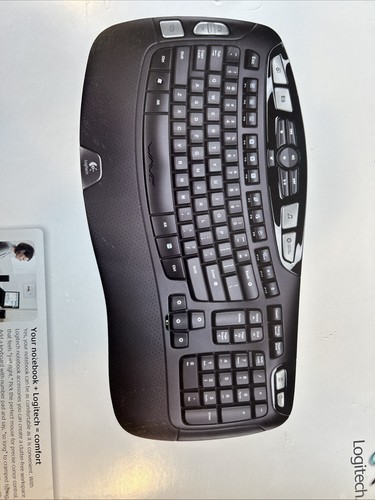BRAND NEW SEALED Logitech K350, 920-001996 Comfort Wave Wireless Keyboard, Black - Picture 23 of 24