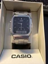 Casio Collection Unisex Adult Black Dial Analog & Digital Watch AQ-230A-1D