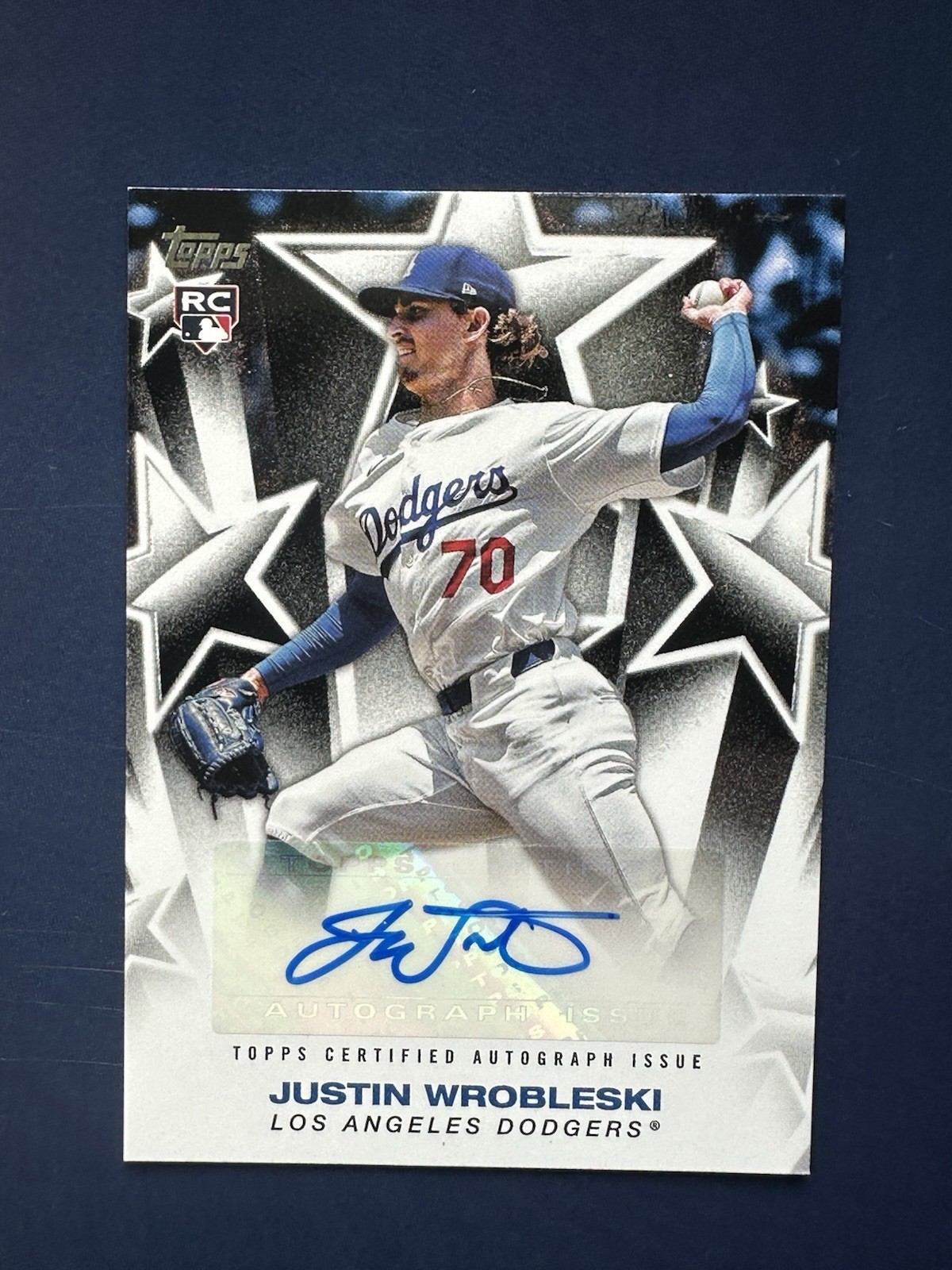 2025 Topps Series 1 - Baseball Stars Autographs Justin Wrobleski #BSA-JW (RC)