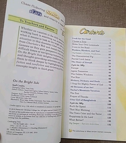 Abeka 3rd Grade Reader: On the Bright Side 3i - Picture 2 of 4