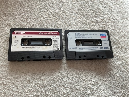 Schubert - Trout Quintet & The Trout / La Truite - Cassette Tapes X 2 VGC RARE - Picture 6 of 10
