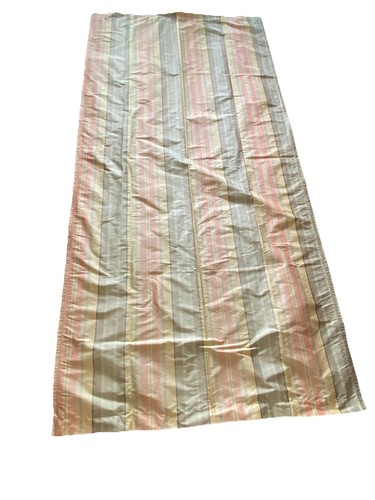 Silk Tafetta Striped decorator fabric Kravet gold melon green 46"x88" orig. 189y - Picture 2 of 5