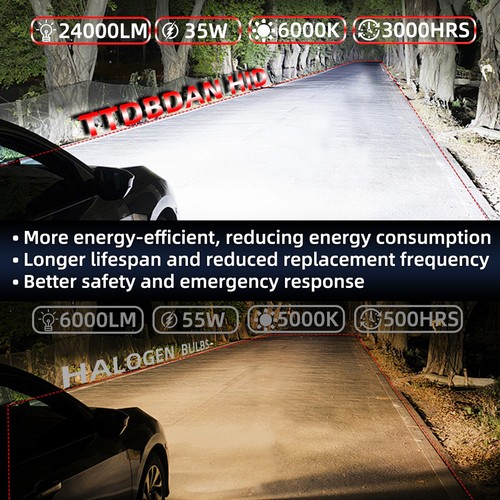 2PCS For Benz C240 2005 D2S Xenon HID Headlight Bulbs High&Low Beam 6000K - Picture 6 of 13