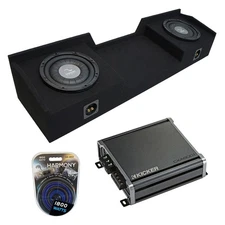 04-15 Fits Nissan Titan King Crew Truck Harmony F104 Dual 10" Sub Box & CXA800.1
