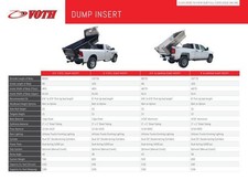 2025 VOTH 6.6ft Aluminum Dump Insert For Both Short and Long Box Pickup Truck 2