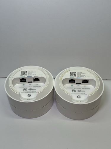 x2 Google WiFi AC-1304 1 Port 1200Mbps Wireless Mesh Router AC1200 UNTESTED - Afbeelding 2 van 2