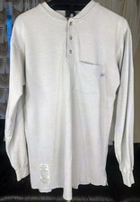 Tyndale FR Flame Resistant Henley Shirt Men  s L Gray USA ARC 6.1 ATPV NFPA 70E