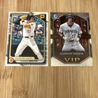 2024 1st Bowman Paper & Chrome VIP MOJO Konnor Griffin Pirates 2 Card Lot