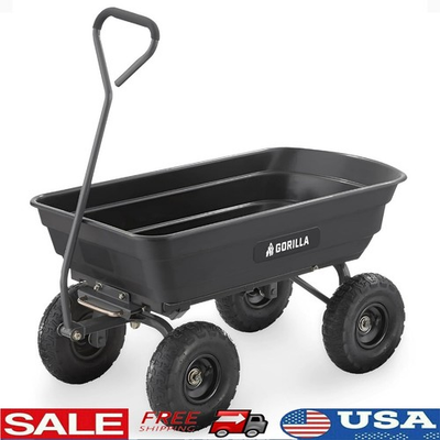 #ad #ad Heavy Duty All Terrain Utility Wagon W Quick Release Dump Mechanism Outdoor Use $265.98