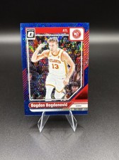 2024-25 Donruss Optic Bogdan Bogdanovic No. 59 Fast Break Blue Disco /49 Hawks