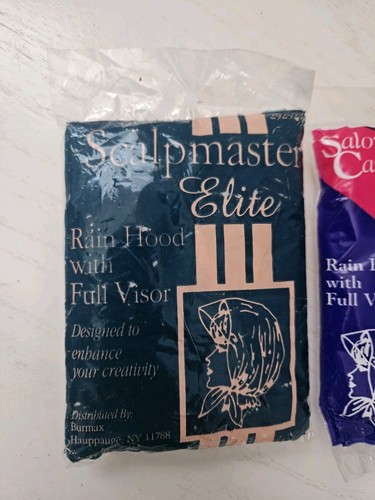 Cappuccio antipioggia vintage donna NOS con visiera - Scalpmaster Elite & Salon Care - Foto 2 di 8