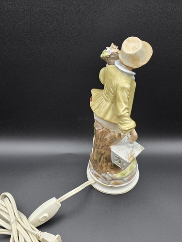 Vintage ARDALT Japan handbemalte Porzellan Figur Lampe JUNGE 10" groß - Bild 9 von 22