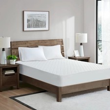 Quilted Waterproof Mattress Pad Microfiber Fitted Protector Full Queen King Size