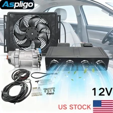 12V Cool&Heat Universal Underdash Air Conditioner Electric DC Auto Car A/C Kit