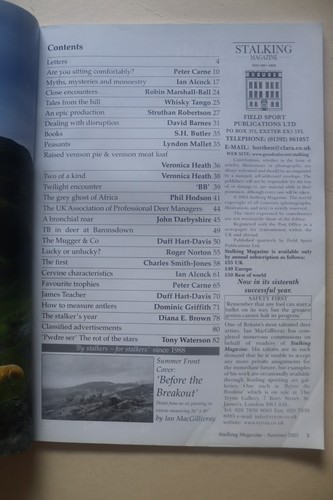 Stalking Magazine 2003 Summer Deer Shooting Rifles - Picture 3 of 3