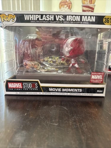 Marvel Funko POP! Movie Moments Whiplash vs Iron Man Collector Corps Exclusive