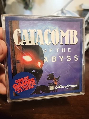 Catacomb Of The Abyss 3D shareware Microforum PC 3.5 floppy disc UNTESTED - Picture 2 of 3