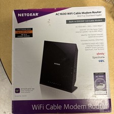 NEW NETGEAR AC1600 Wifi Cable Modem Router Combo C6250-100NAS DOCSIS 3.0 Genuine