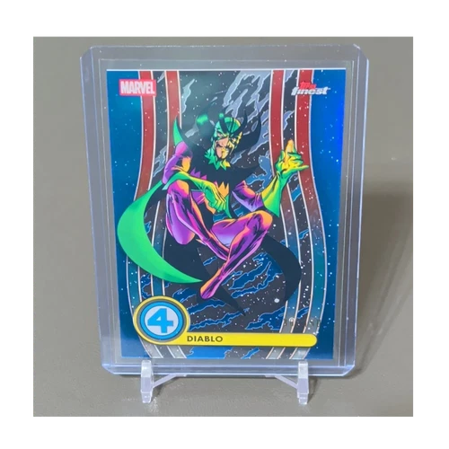 2026 Topps Marvel Finest Fantastic Four Diablo #013 Numbered 38/150 Blue