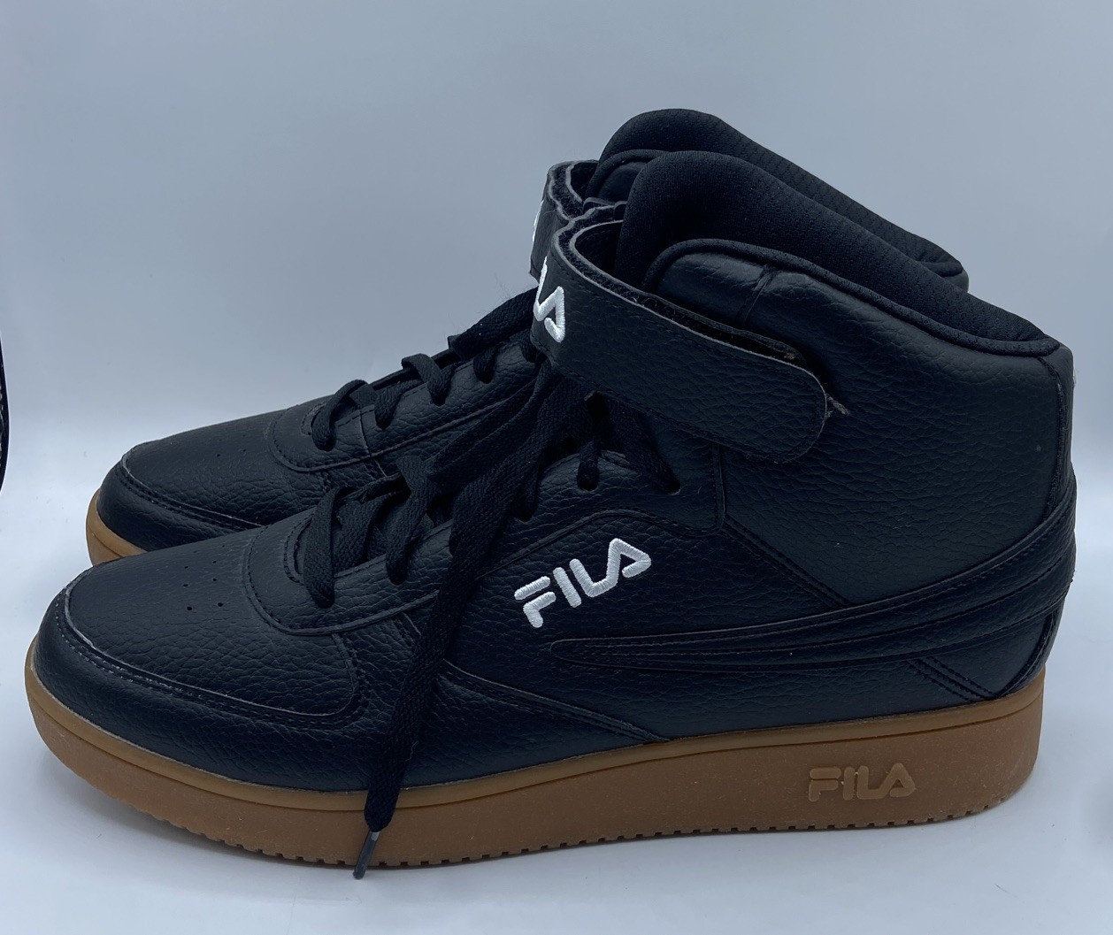 SAOLA Sneakers stivali alti vintage FILA suola gomma taglia 11 nero 1BMO1765 022