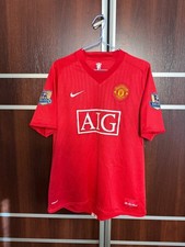 MANCHESTER UNITED 2007/2008 HOME  FOOTBALL SOCCER SHIRT JERSEY NIKE SIZE L RED